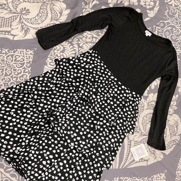 LuLaRoe | Dresses | Black And White Lularoe Georgia Dress | Poshmark